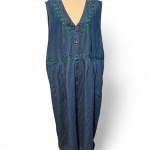 Jane Ashley Blue Denim Dress